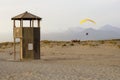 Paramotoring over the beach