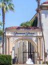 Paramount Pictures Entrance and Sign Royalty Free Stock Photo