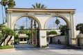 The Paramount Pictures Studios, Melrose Gate. Studio tours. Los Angeles, USA. Royalty Free Stock Photo