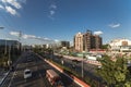 Paranaque, Metro Manila, Philippines - Baclaran district and Roxas boulevard as seen from an overpass Royalty Free Stock Photo