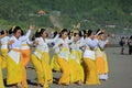 Hindus Rejang danced at the Melasti ceremony before Silent Day