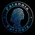 Paranoia, Woman Psychology Concept Royalty Free Stock Photo