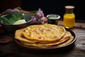 Parantha ghee fresh. Generate Ai