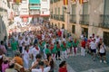 16-08-2012 Brihuega, Spain - Parapachumba before the Traditional Encierro in Brihuega