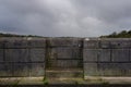 The parapet of Derriton viaduct near the town of Holsworthy in North Devon