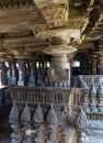 Carved parapet wall of Tarkeshwara Temple at Hangal