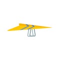 Paraplane icon flat isolated vector