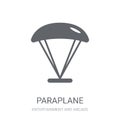 paraplane icon. Trendy paraplane logo concept on white background from Entertainment and Arcade collection