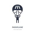 paraplane icon on white background. Simple element illustration from Entertainment and arcade concept