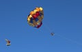 Parasail and Flying Boat Royalty Free Stock Photo