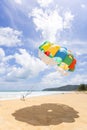 Parasail on Patong beach in Phuket, Thailand Royalty Free Stock Photo