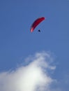 Parasailing in a blue sky Royalty Free Stock Photo