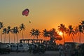 Parasailing in Goa Royalty Free Stock Photo