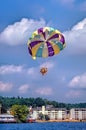 Parasailing on Lake of the Ozarks Royalty Free Stock Photo