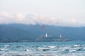 Parasailing at My Khe beach in Da Nang city.