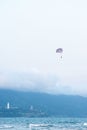 Parasailing at My Khe beach in Da Nang city.