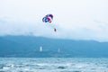 Parasailing at My Khe beach in Da Nang city.