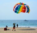 Parasailing is one of the most thrilling and popular beach activities