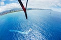 Parasailing Over Ocean in Hawaii