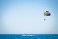 Parasailing on sea