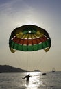 Parasailing Silhouette Royalty Free Stock Photo