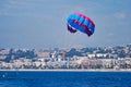 parasailing, sky, daytime, sea, parachute, water, windsports Royalty Free Stock Photo