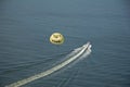 Parasailing smiling face