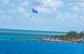 Parasailing in the Tropical Atlantic Bahama Islands