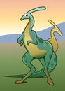 Parasaurolophus 1 e 2 Royalty Free Stock Photo