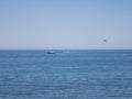 Parascending parasail in Mediterranean Sea Royalty Free Stock Photo