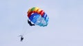 Parascending in Playa Blanca, Lanzarote Royalty Free Stock Photo