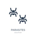 parasites icon in trendy design style. parasites icon isolated on white background. parasites vector icon simple and modern flat Royalty Free Stock Photo