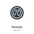 Parasites vector icon on white background. Flat vector parasites icon symbol sign from modern education collection for mobile