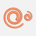 Parasitic nematode worms icon, cartoon style Royalty Free Stock Photo