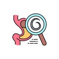 Parasitology color line icon. Pictogram for web page, mobile app