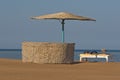 Parasol on the beach Royalty Free Stock Photo