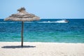 Parasol beach on the coast.