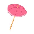 parasol beach umbrella cartoon vector illustration Royalty Free Stock Photo