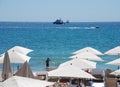 Parasols on the beach