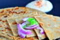 Paratha flatbread Royalty Free Stock Photo
