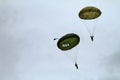 Paratrooper airshow Royalty Free Stock Photo