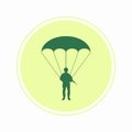 Paratrooper icon Royalty Free Stock Photo