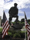 Paratrooper statue Royalty Free Stock Photo