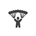 A paratrooper vector icon