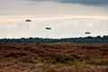 Paratroopers drop during the 72th commemoration of operation Market Garden