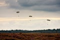 Paratroopers drop during the 72th commemoration of operation Market Garden