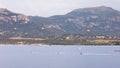 Paratroopers landing in sea at Calvi in Corsica