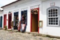 Paraty, Brazil on the coast of Brazil, has very colorful Colonial Architecture