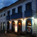 Paraty, Brazil at night-time