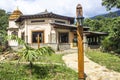 Facade of Temple Ecovillage Gaura Vrindaban Hare Krishna Community